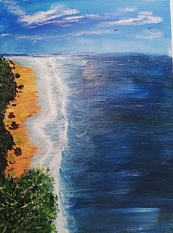 Ostsee 20 x 30 cm Malpappe
