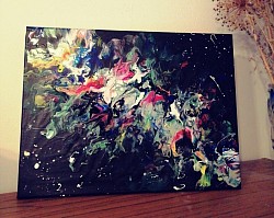 Universum 30 x 40 cm Leinwand