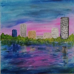 Stadt am Fluss