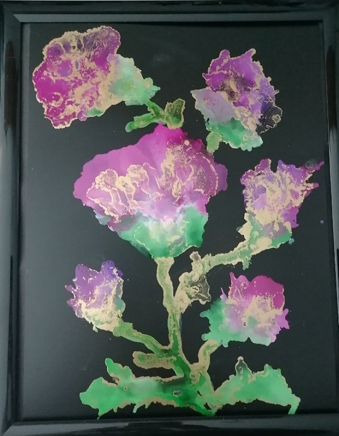 Wiesenblume abstraktart