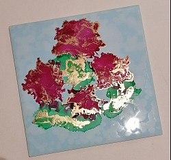 Abstrakt Flower auf Fliese